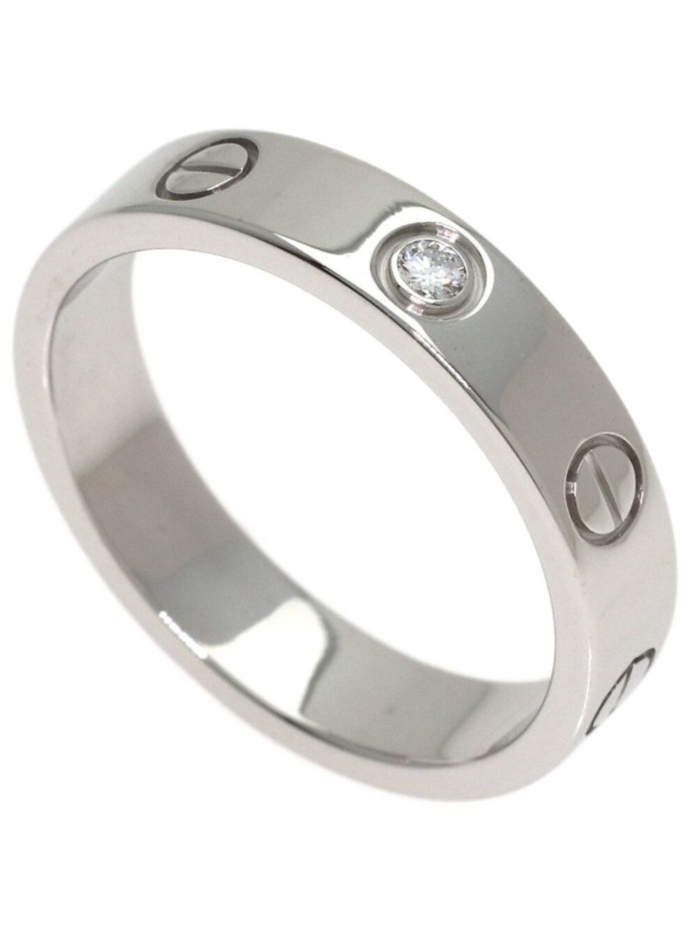 Cartier Mini Love Ring Diamond 51 18k White Gold